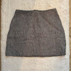 Reformation Skirt - Linen Houndstooth Pattern - Size 2